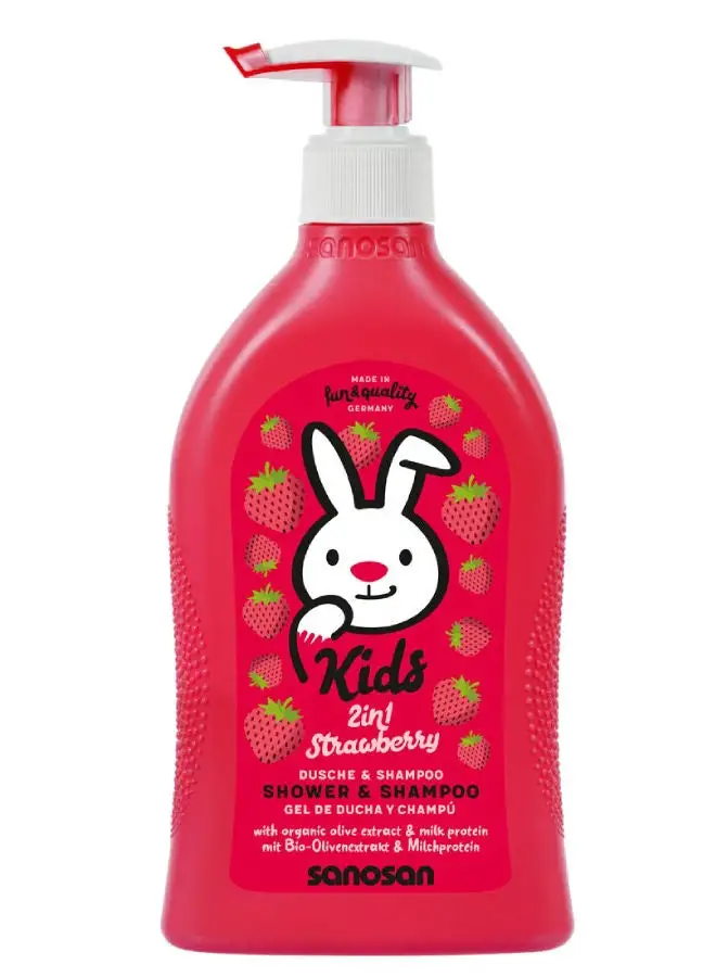 sanosan Kids Shampoo & Shower Strawberry (SLS Free)