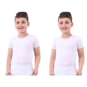 O T S - Set Of (2) Half Sleeves - 100% Cotton - For Boys