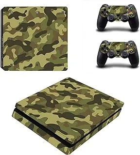 ملصق لاصق من الفينيل النحيف لـ Army Commandos Camouflage Playstation 4 لجهاز Ps4 Slim، 2724453499072