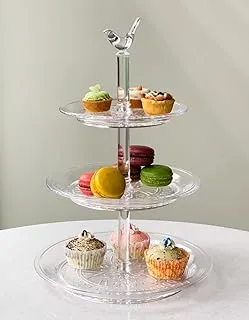 HEC Acrylic 3-Tier Round Serving Tray