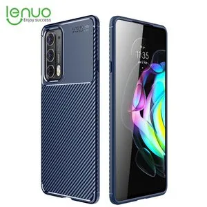 Lenuo for Motorola Edge 20 Matte Carbon Fiber Case