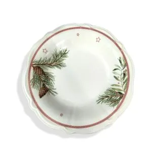 Round Porcelain Bowl For Serving Food With Different Graphics