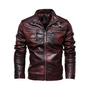 Fashion Men Fashion Coat Leather Jacket Motorcycle Style Male Business Casual Jackets