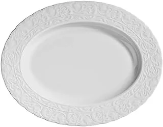 Kutahya BSK51YT220 Porcelain Basak Platin Rim Dinner 51-Pieces Set