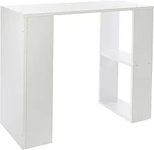 Desk With Racks - White