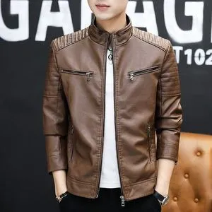 Fashion Men's Business Jacket, New Men's Leather Jacket