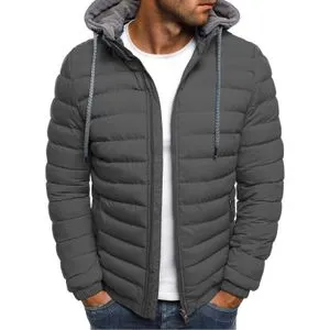 Fashion Down Cotton Jacket Men's Simple Loose Men's European