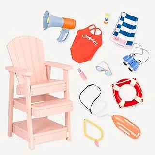 Our Generation DOLL LIFEGUARD CHAIR SET