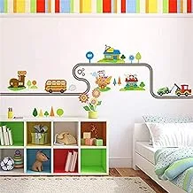 30 X 90CM Cartoon Cars Highway Track Wall Stickers For Kids Rooms Sticker Children's Play Room Bedroom Decor Wall Art Decals Home Decor PVC DIY Wall Stickers