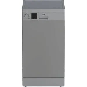 Beko DVS05020S - Dishwasher 45 cm 5 program 10 person LED Display - Half load - time delay - Silver