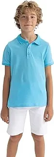 DeFacto Boys Regular Fit Polo Neck Plain Basic Short sleeve Polo Polo Shirt