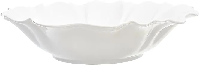 Rosa Porcelain Shell Bowl, 38 cm Size