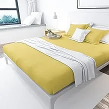 Fitted bed sheet set, 120x200cm, Yellow