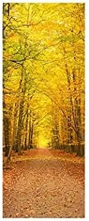 Home Decor Door Sticker Autumn Deciduous Landscape Wooden Door Renovation 3D Decoration Bedroom Living Room Door Self-adhesive Waterproof Home Decor Wall Sticker