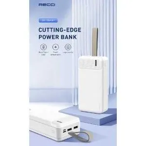 Recci RPB-N38 BURTON POWER 30000mAh Powerbank - White