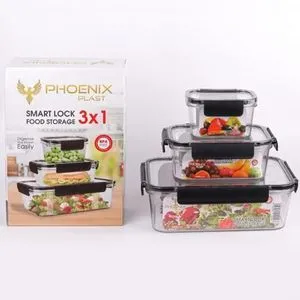 Smart Lock Food Storage 3*1