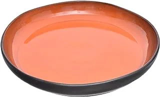 Abracadabra Aa-10090945 Stoneware Round Platter D45Xh5Cm Suitable For Home And Restaurants With Premium Durable Material - Orange