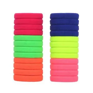 24 Large Multicolor Hair Ties