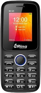 Ring N135 Phone with Wireless FM Radio, 1.77-Inch Display, Dual SIM, Bluetooth, 0.8 MP Camera, and Stylish Black and Blue Design for Reliable Communication and Entertainment on the Go