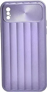 Ribbed High Quality Back Cover With Hygenic And Robust Protection Against Drops Impacts For Iphone X - Purple