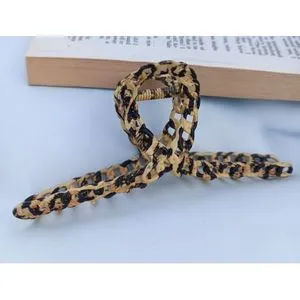 Large Leopard Metal Hair Claw - High Quality