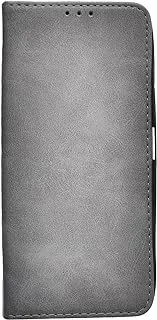 KAU High Quality Leather Flip Cover With Robust Protection Against Drops Impacts For Nova 9SE - Grey