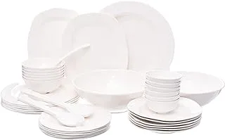 Moments Rustic Ivory Melamine Dinner Set 38-Pieces