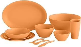 M-DESIGN Lifestyle Tableware 56 PCS Dinner Set (Orange)