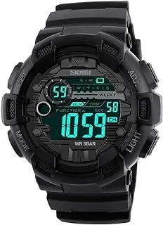 Sport Watch For Men Digital PU Leather - SKMEI 1243, 2724681614292