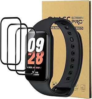 واقي شاشة نشط من CONAPIKA Xiaomi Band 8 [3 قطع] طبقة حماية شفافة منحنية ثلاثية الأبعاد عالية الدقة للساعة الذكية [مضاد للخدش] [مضاد للزيوت] [خالٍ من الفقاعات] واقي شاشة