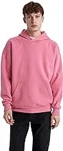 DeFacto mens Hooded Oversize Fit Plain Sweatshirt