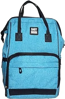 Baby Shoora Linen Baby Diaper Backpack For Unisex-Turquoise