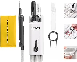 LENOK 7-in-1 Electronics Cleaner Kit - Keyboard Cleaner kit, Portable Multifunctional Cleaning Tool for PC Monitor/Earbud/Cell Phone/Laptop/Computer/Bluetooth Earphones (black)