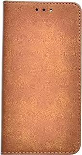 KAU High Quality Leather Flip Cover With Robust Protection Against Drops Impacts For Iphone 14 - Camel