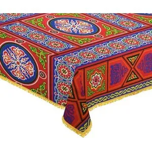 Ramadan Khayamiya Tablecloth Multi Color 1.5 * 1.5 Cm