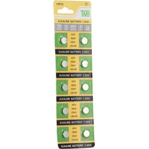 TMI AG3-392A-CX41-LR41W 1.55V Alkaline Battery Replacement For Watches And Small Electronics - 10 PCS Batteries