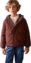 DeFacto Boy Long Sleeve 2 pockets hooded rain Jacket Mont