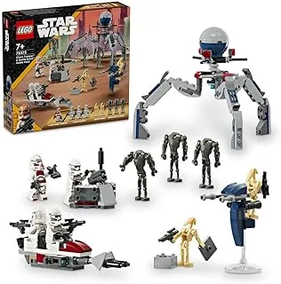 مجموعة ألعاب LEGO® Star Wars™ Clone Trooper™ & Battle Droid™ Battle Pack 75372؛ ألعاب للأولاد والبنات والأطفال (215 قطعة)