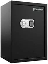 صندوق أمان ExecutiveSafes CS-563 مع مفتاح أو زر رقمي، أسود