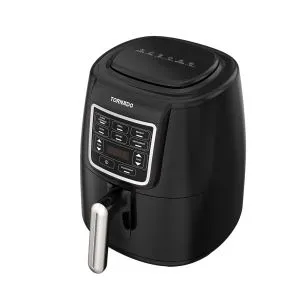 Tornado Air Fryer 1550 Watt 4 Liter LED Display Black x Silver THF-1554D-XL-BS