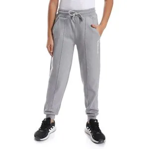 AlNasser Side Pockets Cotton Boys Pants - Grey