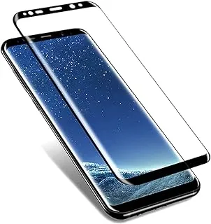 واقي شاشة منحني ثلاثي الأبعاد من AISELAN لهاتف Samsung Galaxy S8، [قطعتان] تغطية كاملة ثلاثية الأبعاد عالية الدقة ومضادة للخدش سهلة التركيب من الزجاج المقسى لهاتف Samsung Galaxy S8 SM-G950