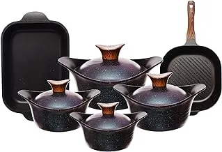 Neoklein Round Pot 4 Piece Set with Grill and Casserole, Tropic - 1504