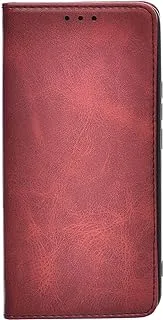 KAU High Quality Leather Flip Cover With Robust Protection Against Drops Impacts For Xiaomi 12T Pro - Red