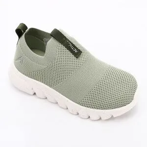 Activ Pistachio Slip In Canvas Girls Sneakers