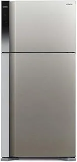 Hitachi 565 L Top Mount Refrigirator, Inverter control system Brilliant Silver HRTN8565DF International Warranty