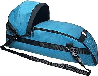 Baby Shoora Linen Carrycot For Unisex-Turquoise-Size:(60 * 35 * 10cm)