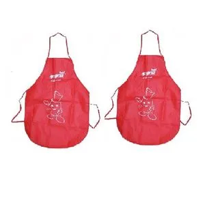 Waterproof Painted Kitchen Apron - 2 Pcs - Red