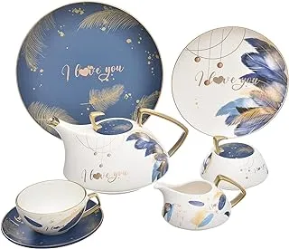 Oxford Porcelain Tea 24 Pieces Set, Matte - J2304227-4