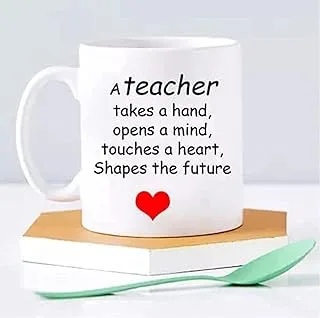 RYN PRANTED Design Best teacher gift mug,coffee and tea cup,Best ever gift teacher day (model number 7865